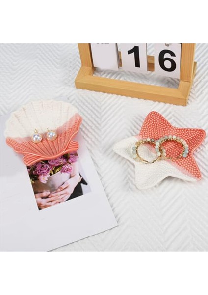 Deniz Kabuğu Biblo Tabağı, Deniz Kabuğu Seramik Mücevher Tepsisi, Yüzükler, Kolyeler, Bilezikler ve Anahtarlar Için Estetik Oda Dekoru (Yurt Dışından) fırsatları