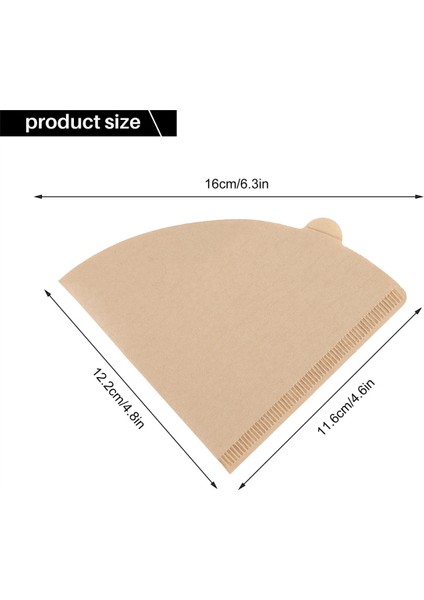 200PCS Kahve Filtreleri Kağıtları, 2 Koni Kağıdı, 1-4 Dak, V60 Için Doğal Kağıt Kahve Filtresi, Kahve Damlatıcı Konileri (Yurt Dışından)