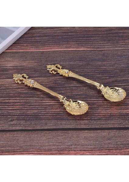 16 Paket Vintage Desenli Kahve Kaşığı, 4,5 Inç Demitasse Vintage Kaşık Espresso, Çay, Tatlı, Soslar Için (Altın) (Yurt Dışından) fırsatları