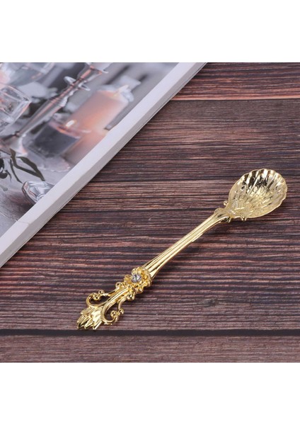 16 Paket Vintage Desenli Kahve Kaşığı, 4,5 Inç Demitasse Vintage Kaşık Espresso, Çay, Tatlı, Soslar Için (Altın) (Yurt Dışından) indirimleri