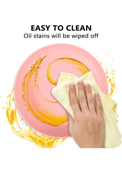 4 Adet 10 Inç Buğday Samanı Derin Yemek Tabakları - Mikrodalga ve Bulaşık Makinesinde Yıkanabilir, Kırılmaz Sağlam Plastik Yemek Tabakları (Yurt Dışından) modelleri