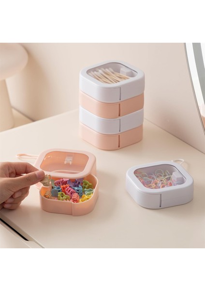 Adet Taşınabilir Saç Tokası Düzenleyici Seyahat Saklama Kapları Istiflenebilir Kutu Pamuklu Çubuk Saç Tokaları Küpeler Için (Yurt Dışından) fiyatları