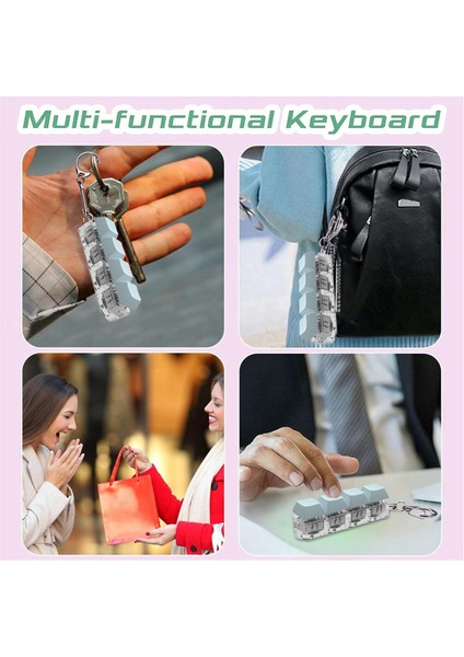 Klavye Tuş Oyuncakları, Parti Stresini Gideren Kendin Yap Fidget Tuş Başlıkları, Fidget Anahtarlıkları, Mor Klavye Anahtarlıkları (Yurt Dışından) fiyatları