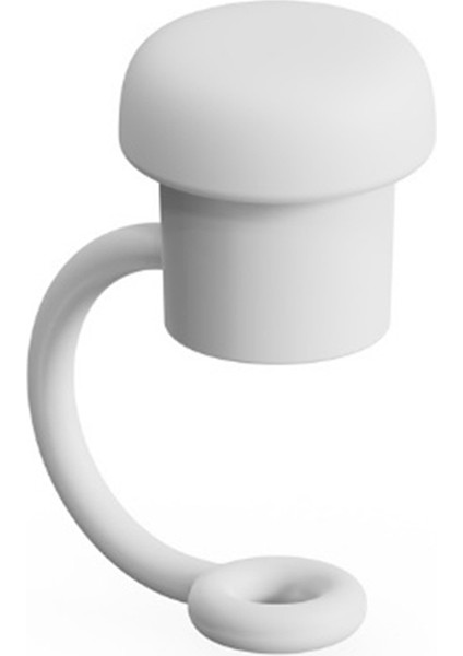 Ayarlanabilir Pipet Kapağı Çapı 6MM-10MM, Bulaşık Makinesinde Yıkanabilir Şeffaf Emişli Pipet Toz Tıkacı Beyaz (Yurt Dışından)