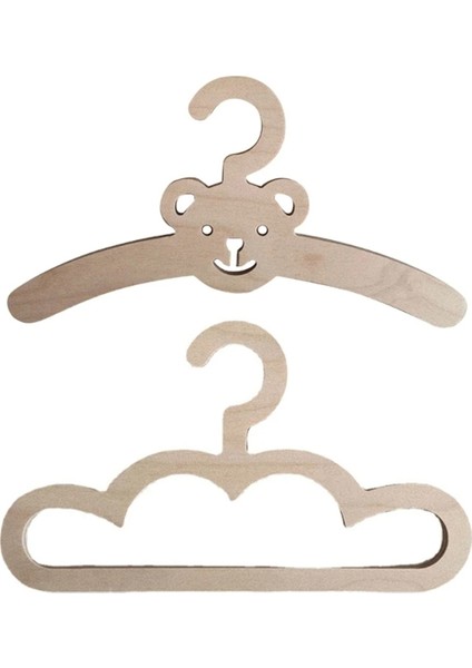 10 Adet Ins Nordic Ahşap Ayı Bulut Elbise Askısı Duvara Asılı Palto Askısı Bebek Bezi (Yurt Dışından)