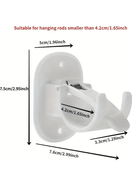 Adet Perde Çubuğu Braketi, Delme Gerektirmeyen Perde Çubuğu Tutucuları, Kendinden Yapışkanlı Perde Çubuğu Kancaları, Çivi Gerektirmeyen Ayarlanabilir, C (Yurt Dışından) fırsatları
