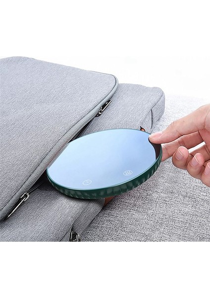 Termostatlı Bardak Dijital Ekranlı Isıtma Yalıtımlı Kahve Altlığı Seramik Isıtma Pedi Isıtma Bardak Tabanı (Ab Fişi) (Yurt Dışından)