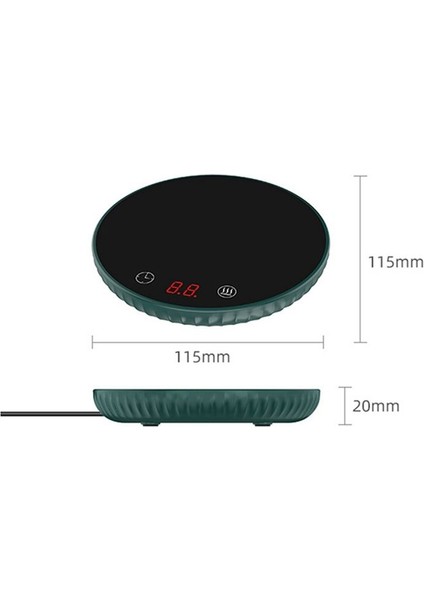 Termostatlı Bardak Dijital Ekranlı Isıtma Yalıtımlı Kahve Altlığı Seramik Isıtma Pedi Isıtma Bardak Tabanı (Ab Fişi) (Yurt Dışından) modelleri