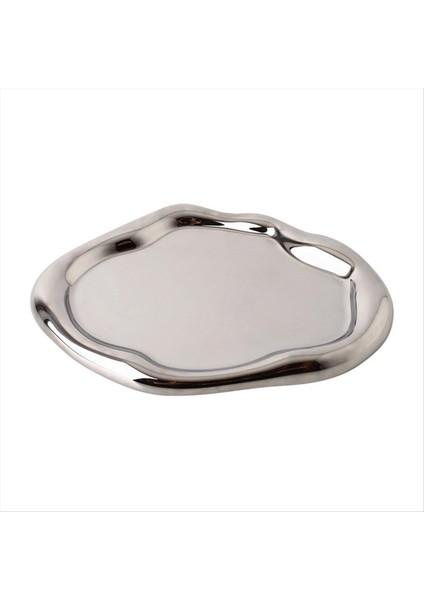 Tepsi Mücevher Saklama Tepsisi Işıklı Lüks Seramik Saklama Sergileme Tepsisi Atıştırmalık Tepsisi Modern Dekoratif Süsler, S, Düzensiz (Yurt Dışından) fırsatları