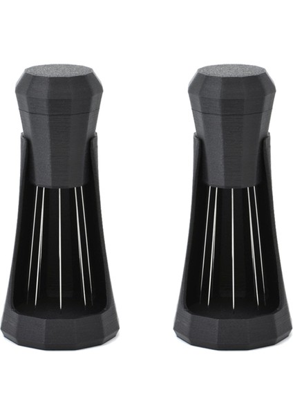 2 Adet Espresso Kahve Karıştırıcı Wdt Aracı ve Kendinden Hizalamalı Standı Kahve Karıştırma Aracı Kahve Bezi Tozu Iğne Tabanı ile (Yurt Dışından)