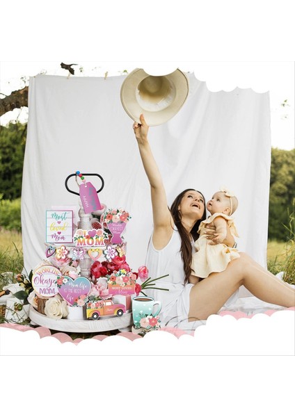 Anneler Günü Tepsi Ahşap El Sanatları Katmanlı Tepsi Dekorasyonu Ev Kolye Yaratıcıları Dekorasyon (Yurt Dışından) indirimleri