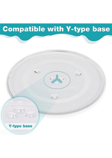 Mikrodalga Fırın Yedek Cam Tepsisi Cam Plaka Döner Tabla Tepsisi Aksesuarları Y Tabanlı 12,5 Inç Mikrodalga Fırın Için Dayanıklı (Yurt Dışından) fiyatları