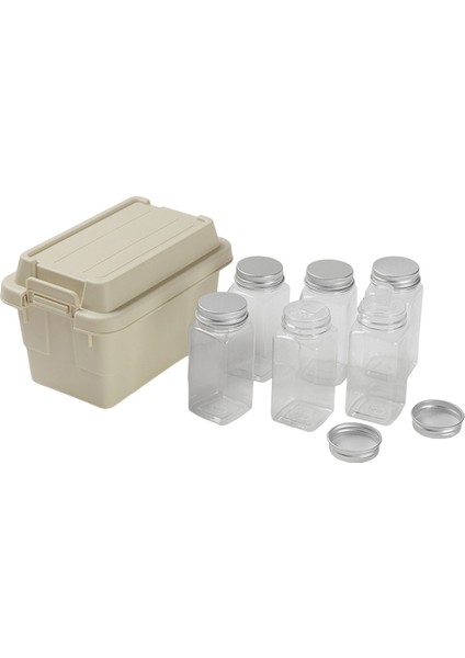 Açık Hava Depolama Kutusu Kamp Seyahat Yürüyüş Barbekü Barbekü Araba Bagajı Depolama Kutusu, Krem Beyaz (Yurt Dışından)