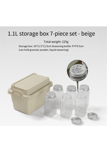 Açık Hava Depolama Kutusu Kamp Seyahat Yürüyüş Barbekü Barbekü Araba Bagajı Depolama Kutusu, Krem Beyaz (Yurt Dışından) fiyatları