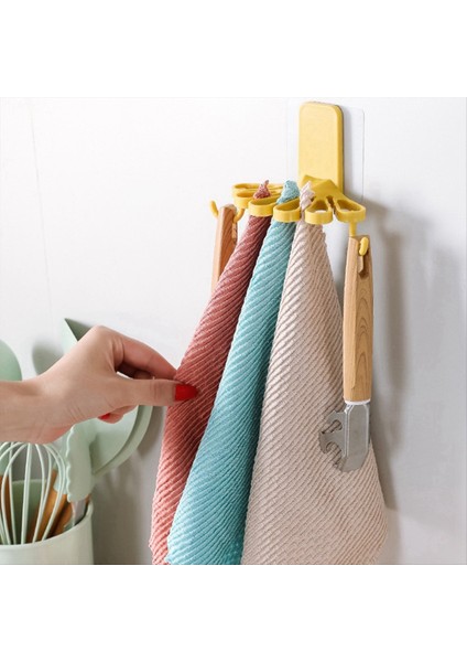 Mutfak Çiçek Şeklinde Bez Askısı, Kancalı Depolama Düzenleyici, Duvara Monte, Delme Gerektirmeyen Spatula, Kaşık Askısı, Havlu Rafı C (Yurt Dışından) indirimleri
