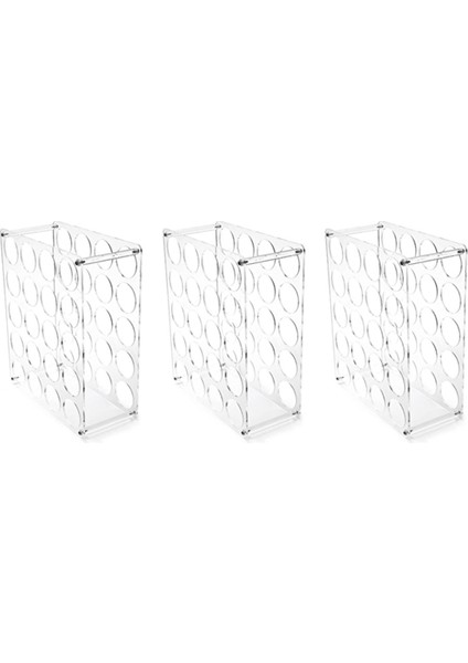 3'lü Paket Vinil Rulo Düzenleyici 60 Delikli Akrilik Vinil Depolama Rafları Vinil Rulo Tutucular, Vinil Depolama Düzenleyici Sergileme Standı (Yurt Dışından)