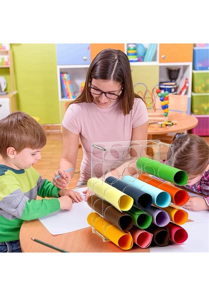 3'lü Paket Vinil Rulo Düzenleyici 60 Delikli Akrilik Vinil Depolama Rafları Vinil Rulo Tutucular, Vinil Depolama Düzenleyici Sergileme Standı (Yurt Dışından) fırsatları