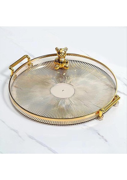 Lüks Servis Tepsisi, Saplı Kozmetik Parfüm Makyaj Sergileme Çok Işlevli Dekoratif Tepsi, Mücevher Tepsisi B (Yurt Dışından) modelleri