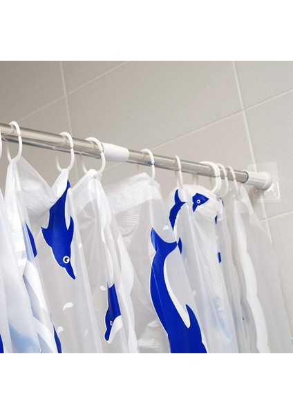 Yapışkanlı Duş Perdesi Çubuğu Tutucu, Duvara Monte Duş Perdesi Çubuğu Tutucu, Matkapsız Kurulum, Yapışkanlı Çubuk Montaj Tutucu (Yurt Dışından) fırsatları