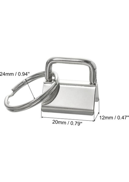 Çanta Dokuması Için Anahtarlık Halkalı 20 Adet Gümüş Anahtarlık Donanımı (Yurt Dışından) modelleri