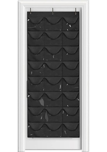 Kapı Üstü 24 File Cepli Askılı Dolap Girişi Orta Boy Ayakkabılık Ayakkabı Rafı (Yurt Dışından)