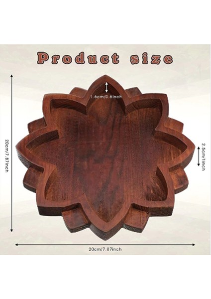 Lotus Kristal Tepsi Ahşap Lotus Şeklinde Kristal Sergileme Tepsisi Retro Mücevher Esansiyel Yağı Kristal Saklama Kutusu (Yurt Dışından) modelleri