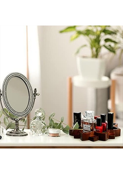 Lotus Kristal Tepsi Ahşap Lotus Şeklinde Kristal Sergileme Tepsisi Retro Mücevher Esansiyel Yağı Kristal Saklama Kutusu (Yurt Dışından) indirimleri