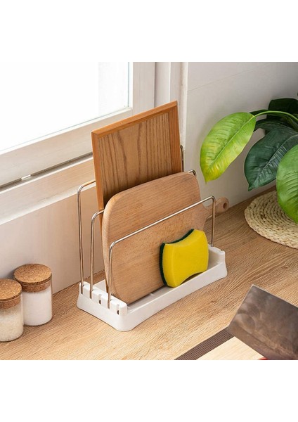 Kesme Tahtası Tutucu, Düzenleyici Kiler Rafı, Fırın Kapları Tutucu, Doğrama Tahtası Düzenleyici Mutfak Tezgahı Depolama Siyah (Yurt Dışından) indirimleri