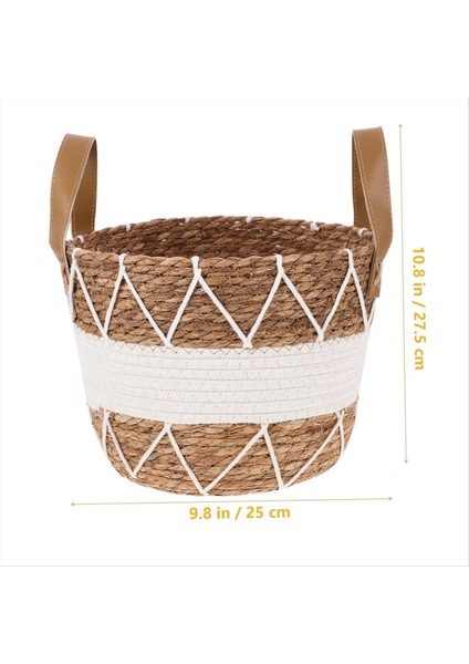 Oturma Odası, Yatak Odası, Banyo Için Boho Dekoratif Saklama Sepeti, Yastıklar, Havlular ve Ayakkabılar Için Dokuma Battaniye Sepeti (Yurt Dışından) fiyatları