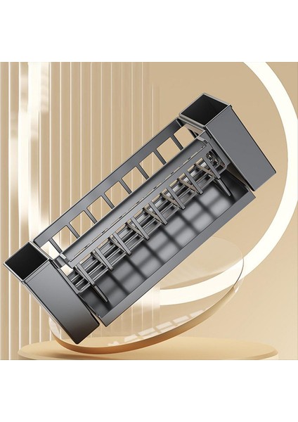 Kendiliğinden Boşalan Lavabo Rafı Sabunluk Süngerlik Bulaşık Bezi Havlu Askısı Filtre Sepeti Mutfak Lavabosu Drenaj Rafı Siyah (Yurt Dışından) fiyatları