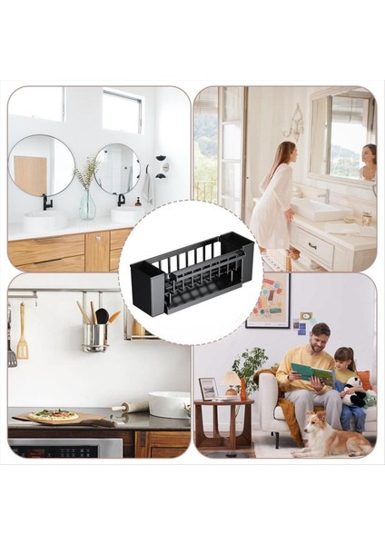 Kendiliğinden Boşalan Lavabo Rafı Sabunluk Süngerlik Bulaşık Bezi Havlu Askısı Filtre Sepeti Mutfak Lavabosu Drenaj Rafı Siyah (Yurt Dışından) fırsatları