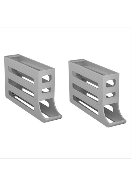 Buzdolabı Için 30 Yumurtalık - Otomatik Yuvarlanan Buzdolabı Yumurta Düzenleyici, Yerden Tasarruf Sağlayan Yumurta Dağıtıcı, 4 Katlı Buzdolabı Gri (Yurt Dışından) fiyatları