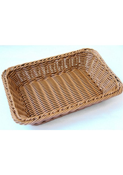 Depolama Sepeti El Yapımı Dikdörtgen Rattan Organizasyon Hasır Ekmeklik Meyve Sebze Atıştırmalık Gıda Kabı S (Yurt Dışından) modelleri