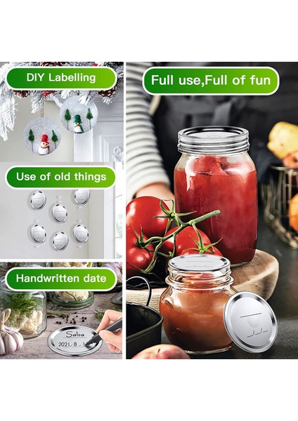 100 Adet Geniş Ağızlı Konserve Kapakları, Top, Kerr Kavanozlar, 86 mm Sızdırmaz Mason Kavanoz Kapakları, Bölmeli Tip Kavanoz Kapakları, Mason Konserveleme Için (Yurt Dışından) modelleri