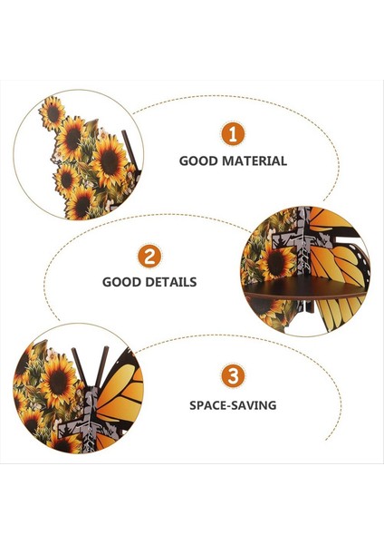 Denizkızı Köşe Rafı Ahşap Duvara Monte Yüzen Raf Dekoratif Çiçek Bitki Sergileme Rafı Oturma Odası Kitap Dekoru-B (Yurt Dışından) fiyatları