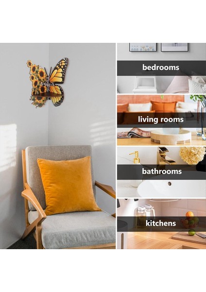 Denizkızı Köşe Rafı Ahşap Duvara Monte Yüzen Raf Dekoratif Çiçek Bitki Sergileme Rafı Oturma Odası Kitap Dekoru-B (Yurt Dışından) indirimleri