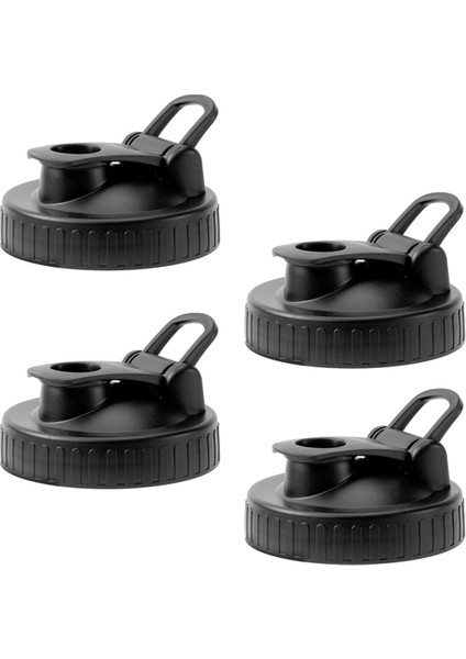 Geniş Ağızlı Kavanozlar Için Dökme Ağızlı Kapaklar, Sos Dökmek Için Hava Geçirmez Konserve Kavanozu Kapaklı Üst Kapak, 4'lü Paket (Yurt Dışından)