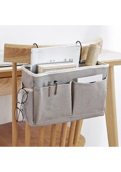 Yatak Başı Askılı Cep Saklama Çantası Yatak Başı Saklama Kutusu Düzenleyici Tutucu Başlıklar, Ranza Yataklar ve Yurt Odaları Için, Gri (Yurt Dışından) modelleri