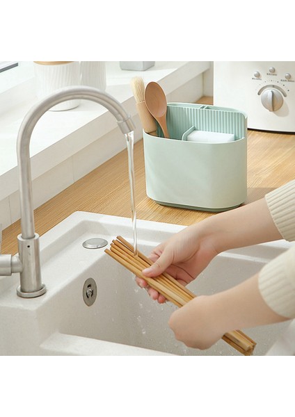 Mutfak Çatal Bıçak Takımı Düzenleyici Bıçak Standı Çok Fonksiyonlu Kaşık Çatal Saklama Tutucu Kutusu Süzgeç Saklama Tutucu Tepsi Raf (Yurt Dışından) indirimleri