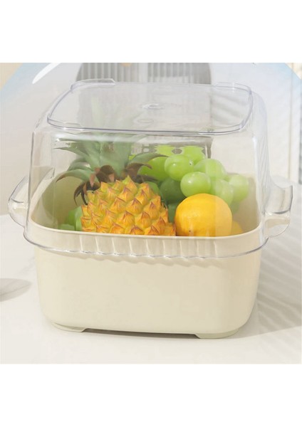Meyve Süzgeci, Sebze Yı Sepeti, 2'li Meyve Yı Kabı, 4'ü 1 Arada Çift Katmanlı Meyve Süzgeci ve Sepeti (Yurt Dışından) fırsatları