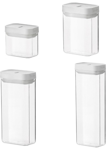 Mühürlü Gıda Saklama Kutusu Tahıl Şeker Kurutulmuş Kavanozlar Mutfak Kare Şeffaf Mühürlü Tank Kutusu Atıştırmalık Kuru Gıda Saklama Kavanozu (Yurt Dışından) fiyatları