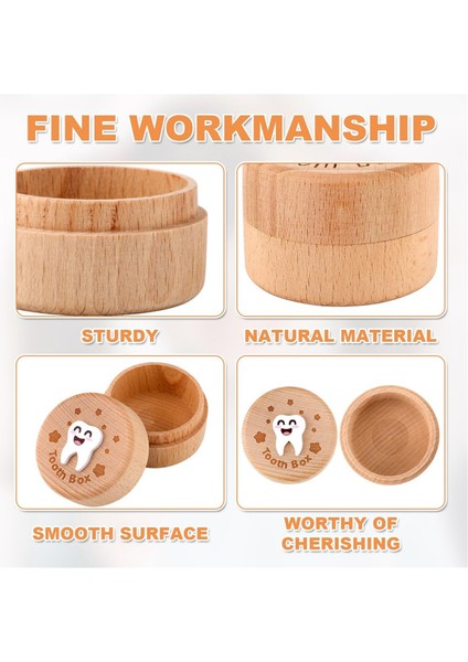 Oymalı Peri Kutusu, Kayıp Dişler Için Ahşap Diş Saklama Kutusu, Erkek Kız Çocuk Doğum Günü Için Sevimli Diş Tutucu (Yurt Dışından) indirimleri