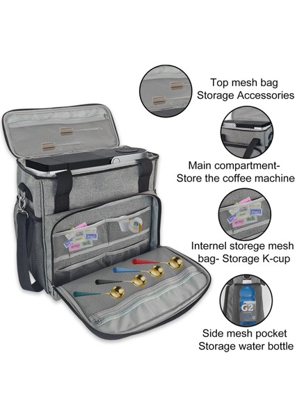 Kahve Makinesi Çantası Tek Kişilik Kahve Demleme Makinesi Su Geçirmez Saklama Çantası Ekstra Cepli Kahve Makinesi Saklama Çantası (Yurt Dışından) modelleri