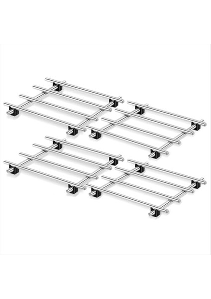 Tencere ve Tavalar Için 4 Adet Paslanmaz Çelik Altlık Tencere Altlıkları Sıcak Altlıklar Için Soğutma Rafları Pişirme ve Fırın Tepsileri Tutucu (Yurt Dışından)