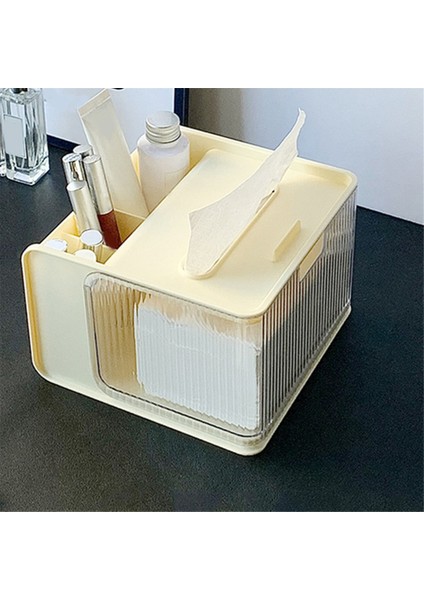 Masaüstü Oturma Odası Çok Amaçlı Mendil Kutusu Masaüstü Kağıt Kutusu Saklama Kutusu Cep Telefonu Rafı Banyo Kutusu Krem Rengi (Yurt Dışından) modelleri