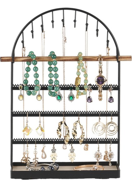 Siyah 5 Katmanlı Kemer Tipi Mücevher Rafı Sergileme Malzemesi Yüzük Saklama Kutusu Küpe Mücevher Rafı Kolye Yüzük Mücevher Kutusu (Yurt Dışından) fiyatları