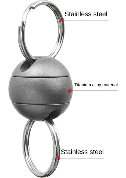 Titanyum Alaşımlı Anahtarlık Evrensel Top Anahtar Aksesuarları Evrensel Toka Döner Araba Anahtarlığı 360 Derece Dönen Toka (Yurt Dışından) fiyatları