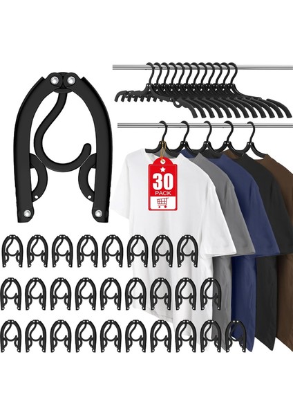 30 Adet Seyahat Askısı Taşınabilir Katlanabilir Seyahat Askısı Düzenleyici, Seyahat, Kamp, Karavan Gezileri Için Temel Aksesuarlar (Yurt Dışından) fiyatları