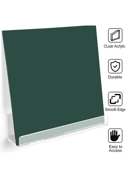 Plak Rafı Duvar Montajı - 8'li Paket 15 Inç Plak Tutucu, Akrilik Şeffaf Albüm Plak Sergileme Rafı Yüzen Raflar (Yurt Dışından) modelleri