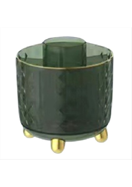 360 Derece Dönebilen Masaüstü Düzenleyici Kutu Çok Fonksiyonlu Döner Kozmetik Fırça Kabı Rujlar Için Toz Geçirmez Kapaksız (Yurt Dışından)